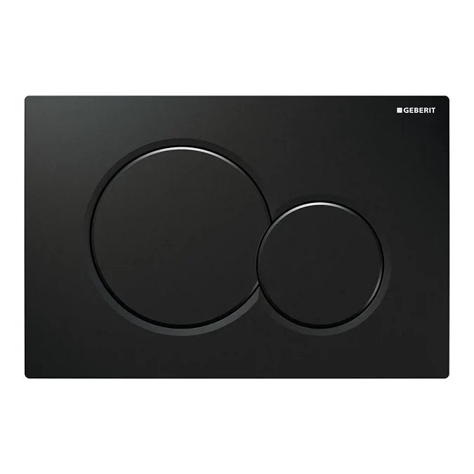 Geberit Sigma01 Dual Flush Plate in Black
