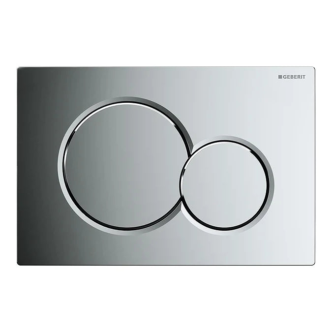 Geberit Sigma01 Dual Flush Plate in Gloss Chrome