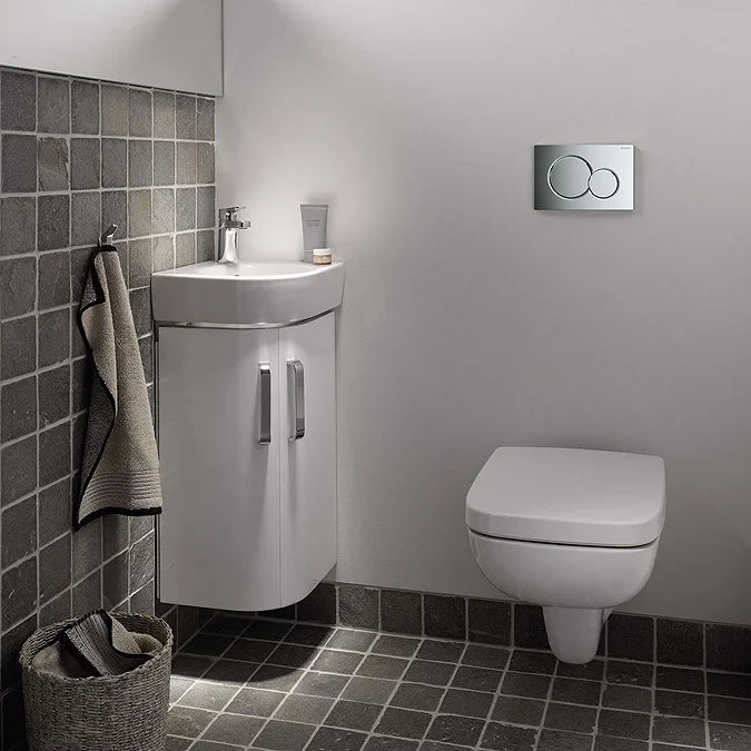 Geberit Sigma01 Dual Flush Plate in Gloss Chrome