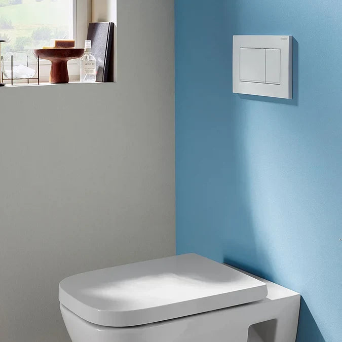 Geberit Sigma30 Dual Flush Plate in Matt White