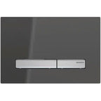 Geberit Sigma50 Dual Flush Plate in Smoked Reflective Glass
