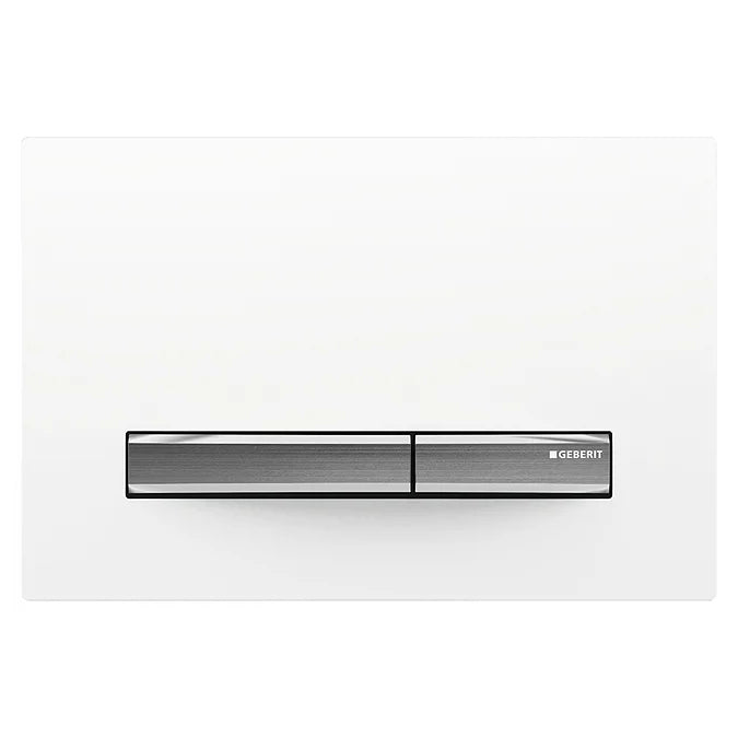 Geberit Sigma50 Dual Flush Plate in White