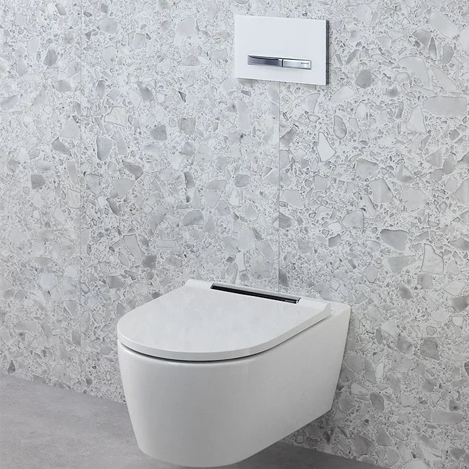 Geberit Sigma50 Dual Flush Plate in White