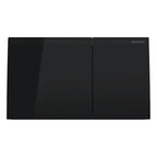 Geberit Sigma70 Dual Flush Plate in Black Glass