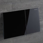 Geberit Sigma70 Dual Flush Plate in Black Glass
