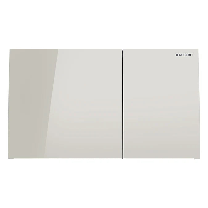 Geberit Sigma70 Dual Flush Plate in Sand Grey Glass