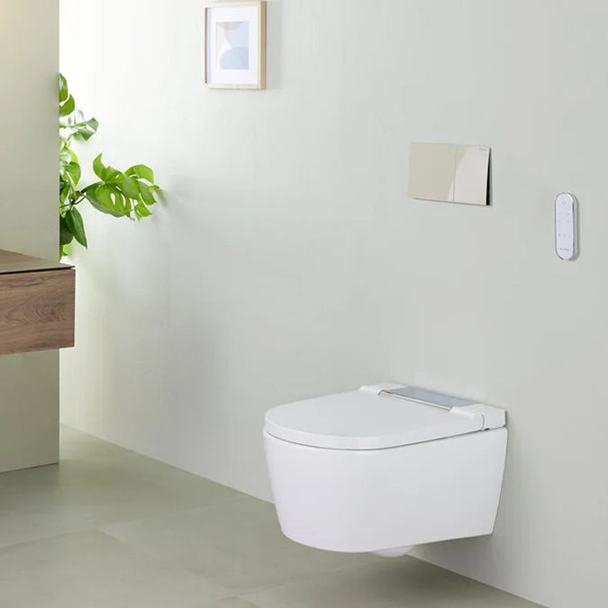 Geberit Sigma70 Dual Flush Plate in Sand Grey Glass