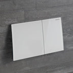 Geberit Sigma70 Dual Flush Plate in White Glass