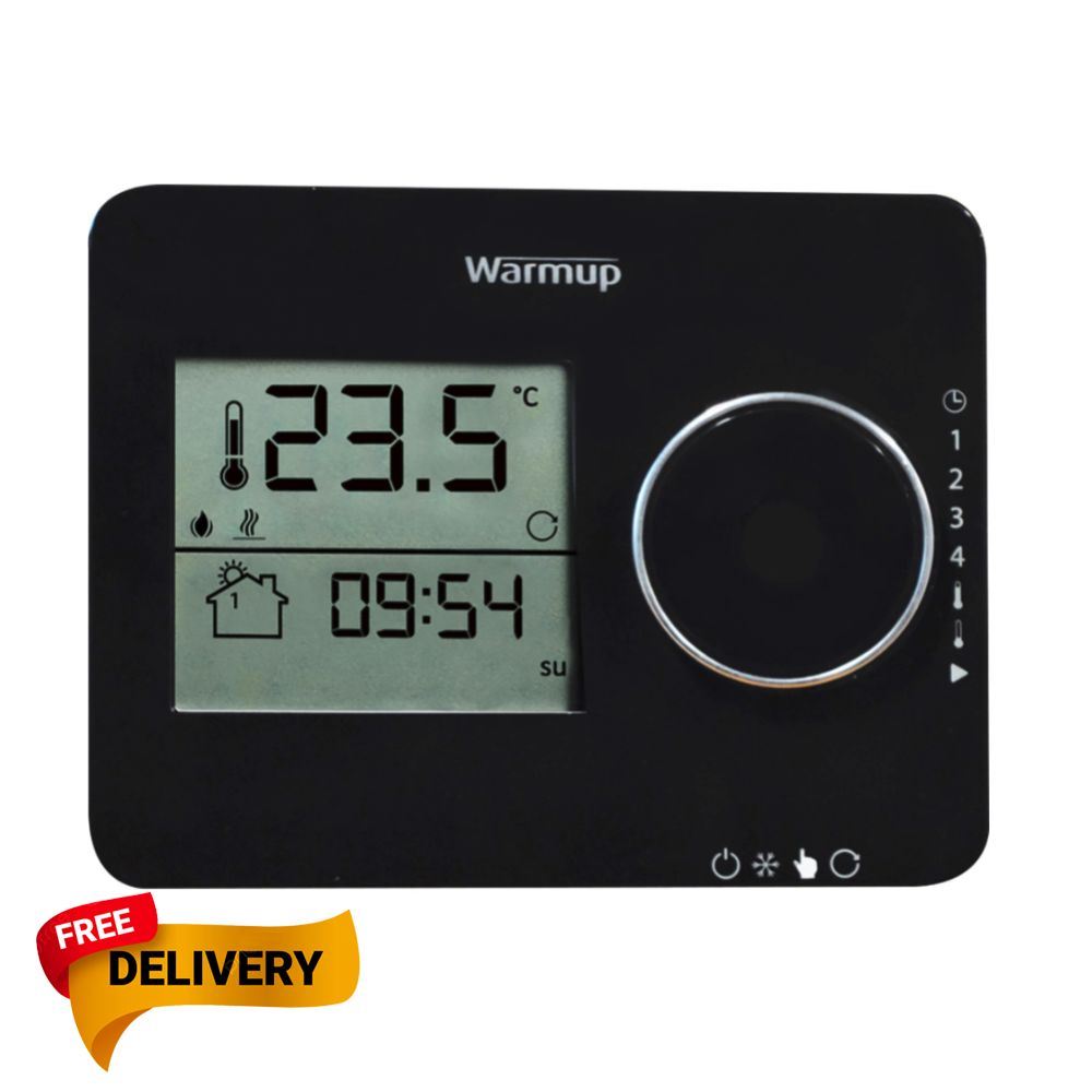 Warmup Tempo Programmable Thermostatt black