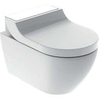 Geberit AquaClean Tuma Comfort Wall-Hung Shower Toilet in White Glass