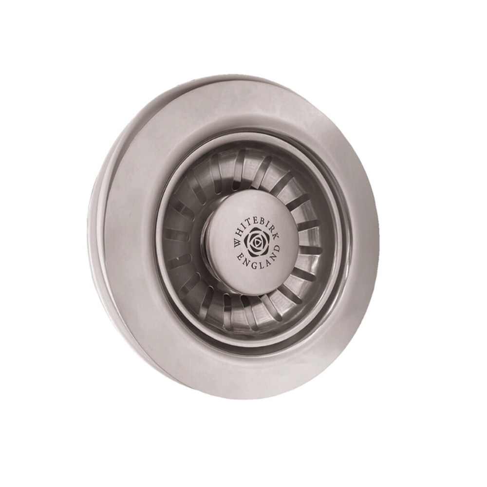 Whitebirk Sink Company3.5″ Standard Basket Strainer – Button ( Chrome )