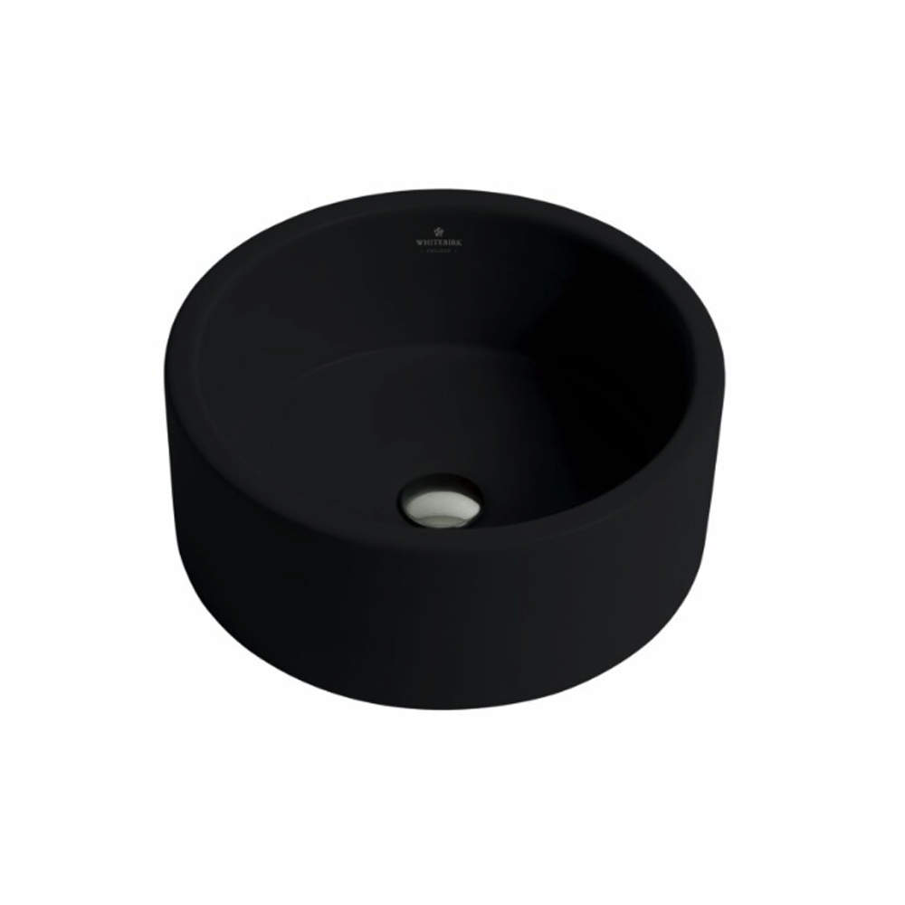 Whitebirk Sink Company Calder Bathroom Basin 400x400x165mm black m