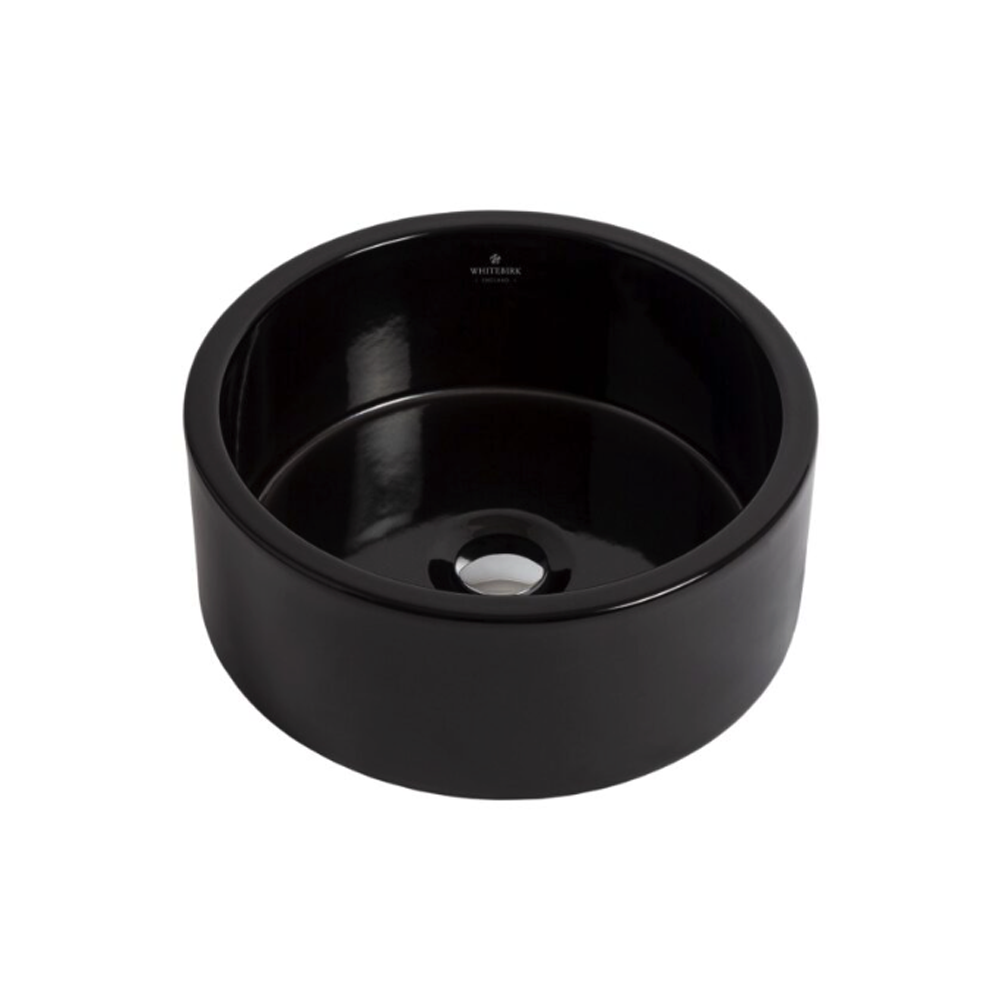 Whitebirk Sink Company Calder Bathroom Basin 400x400x165mm black matt