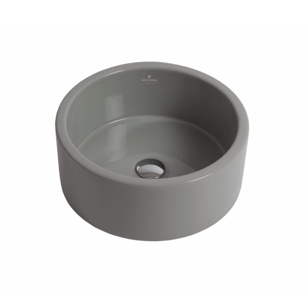 Whitebirk Sink Company Calder Bathroom Basin 400x400x165mm grey gloss