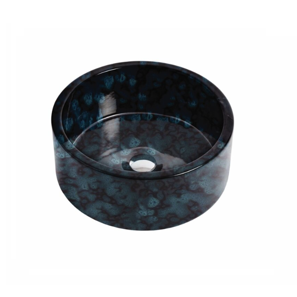 Whitebirk Sink Company Calder Bathroom Basin 400x400x165mm lava blue