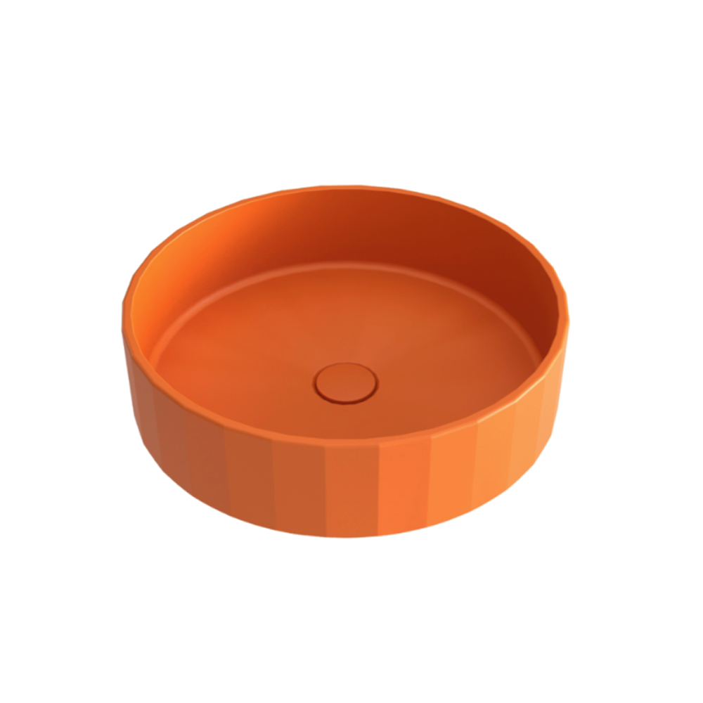 Whitebirk Sink Company Chania Sink 400 x 400 x 125mm orange