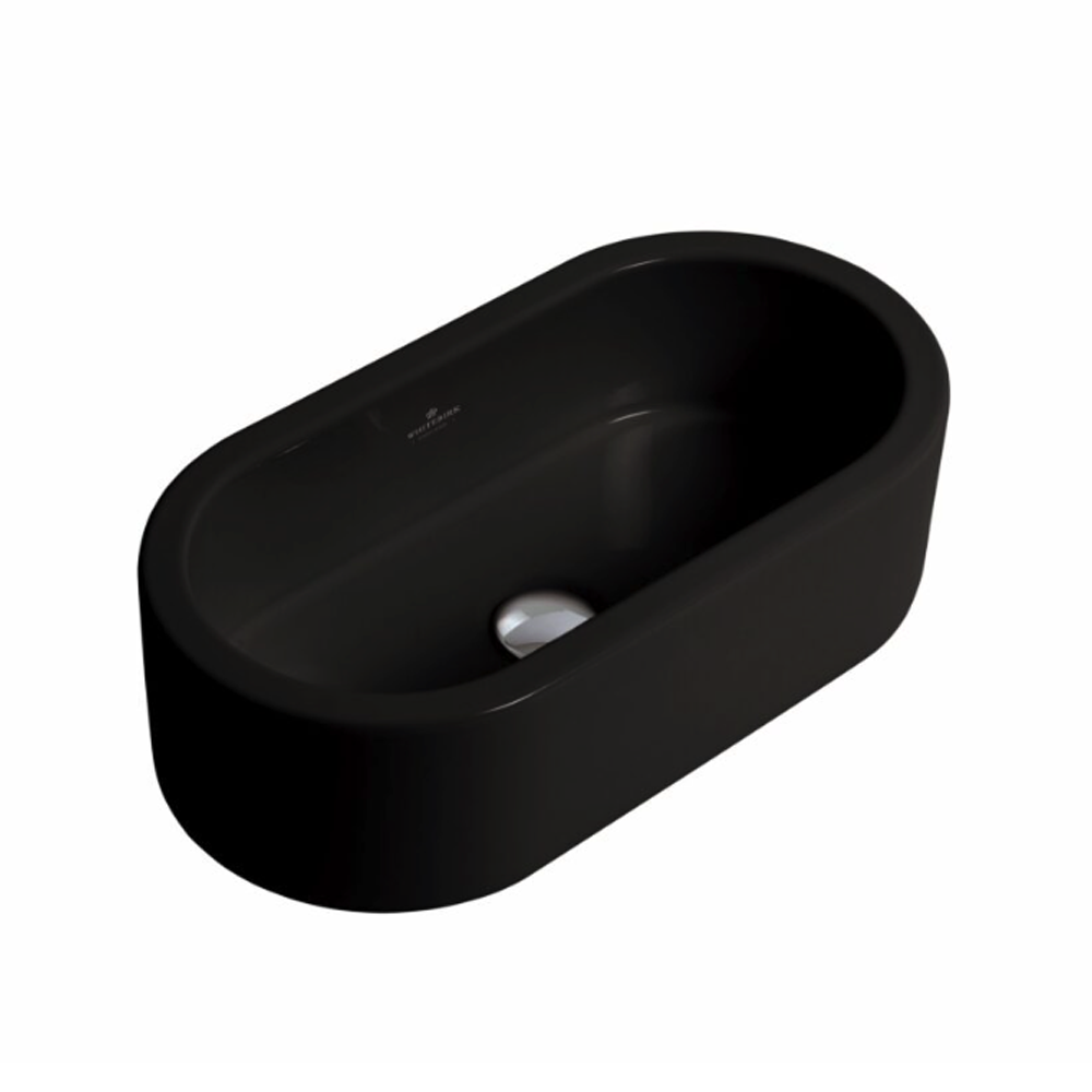 Whitebirk Sink Company Eden Bathroom Basin 520 x 270 x 150mm black gloss