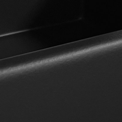 Whitebirk Sink Company Fluted Lostock Sink 795 x 465 x 220mm black matt