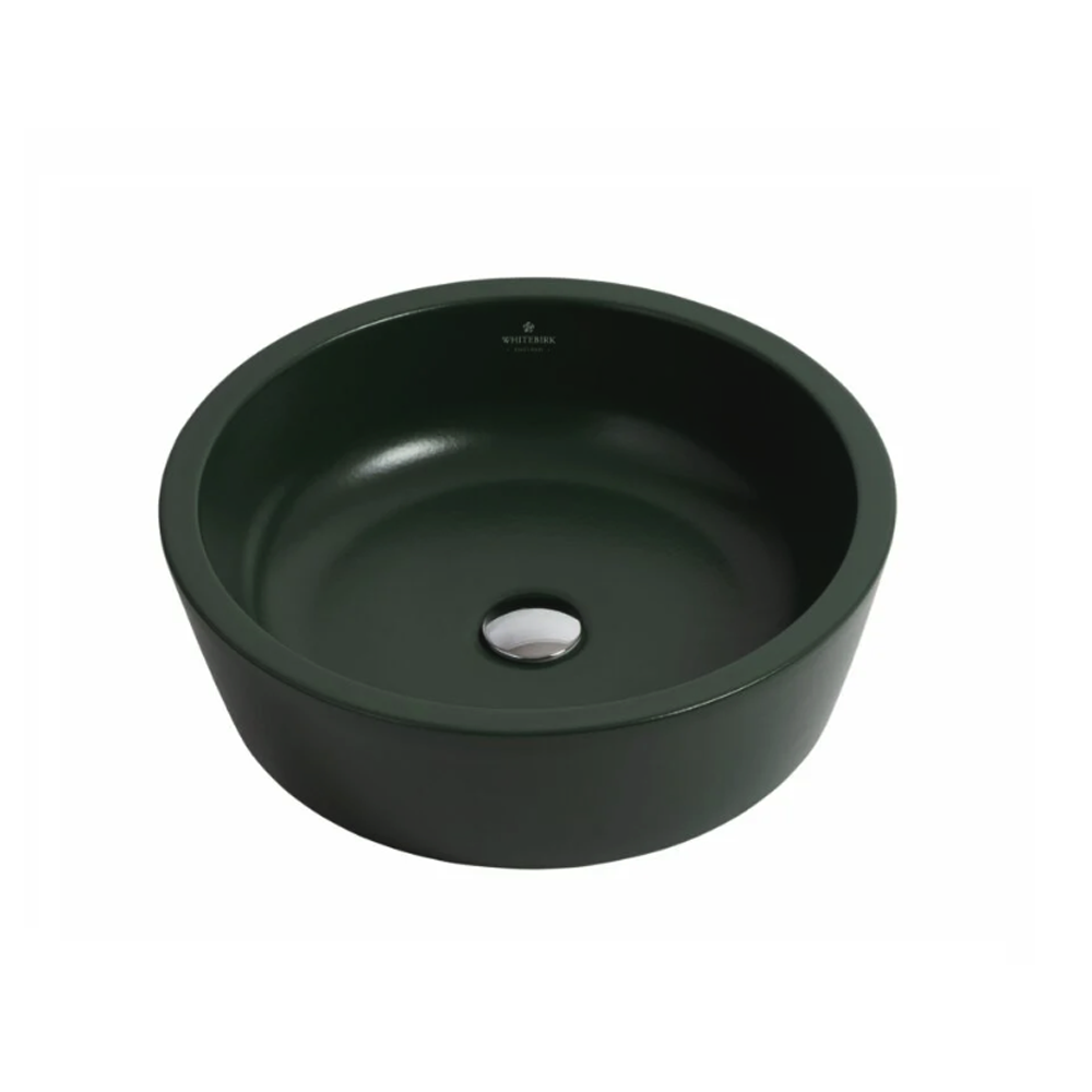 Whitebirk Sink Company Irwell Bathroom Basin 450 x 450 x 135mm green