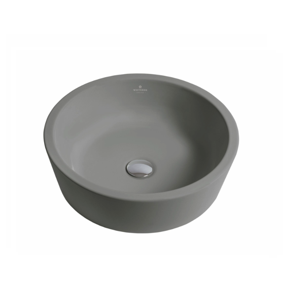 Whitebirk Sink Company Irwell Bathroom Basin 450 x 450 x 135mm grey matt