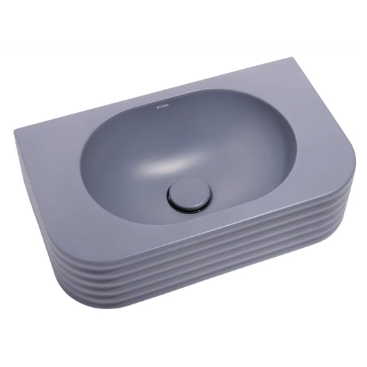 Whitebirk Sink Company Liliano Kréte Bathroom Basin Sink blue