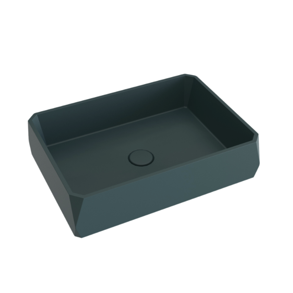 Whitebirk Sink Company Loutro Bathroom Sink 500 x 350 x 120mm deep blue