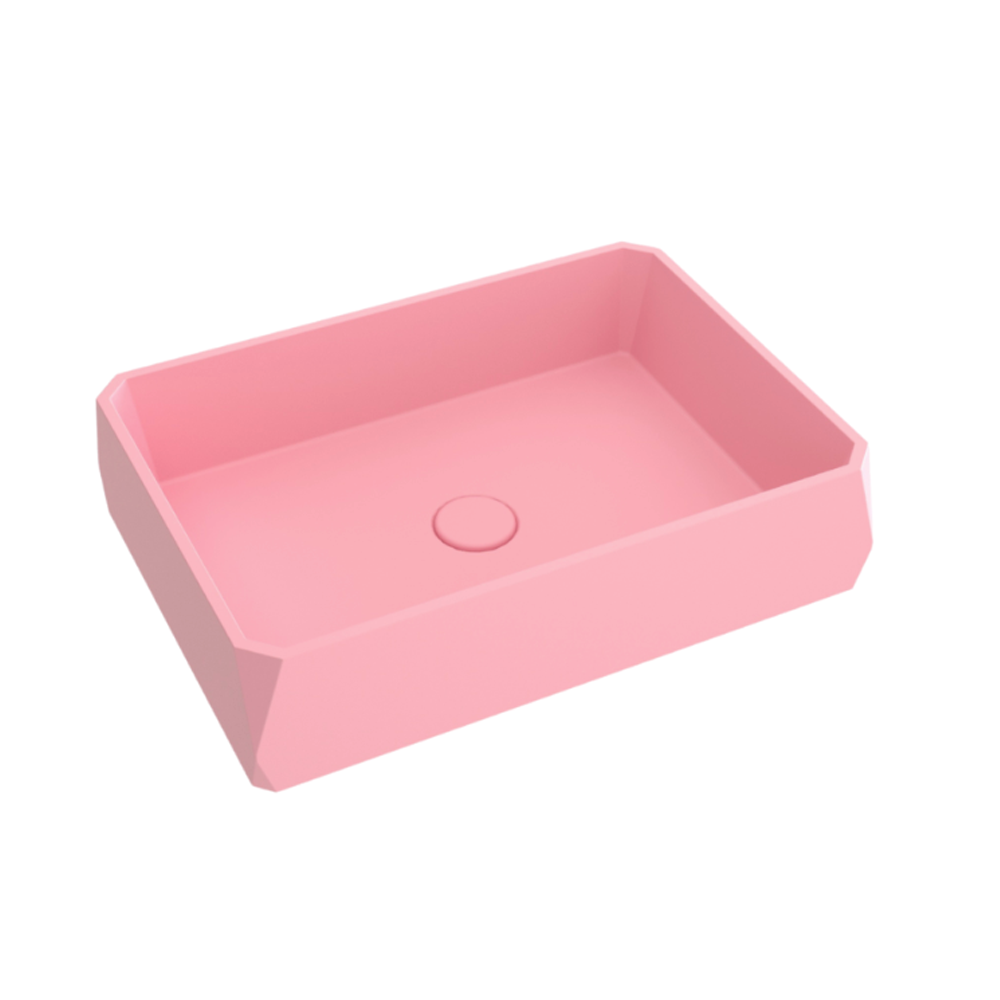 Whitebirk Sink Company Loutro Bathroom Sink 500 x 350 x 120mm pink