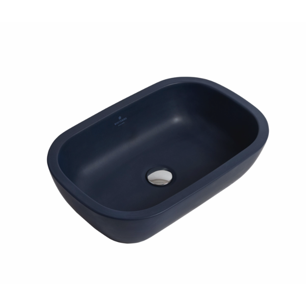 Whitebirk Sink Company Lune Bathroom Basin 530 x 350 x 135mm blue