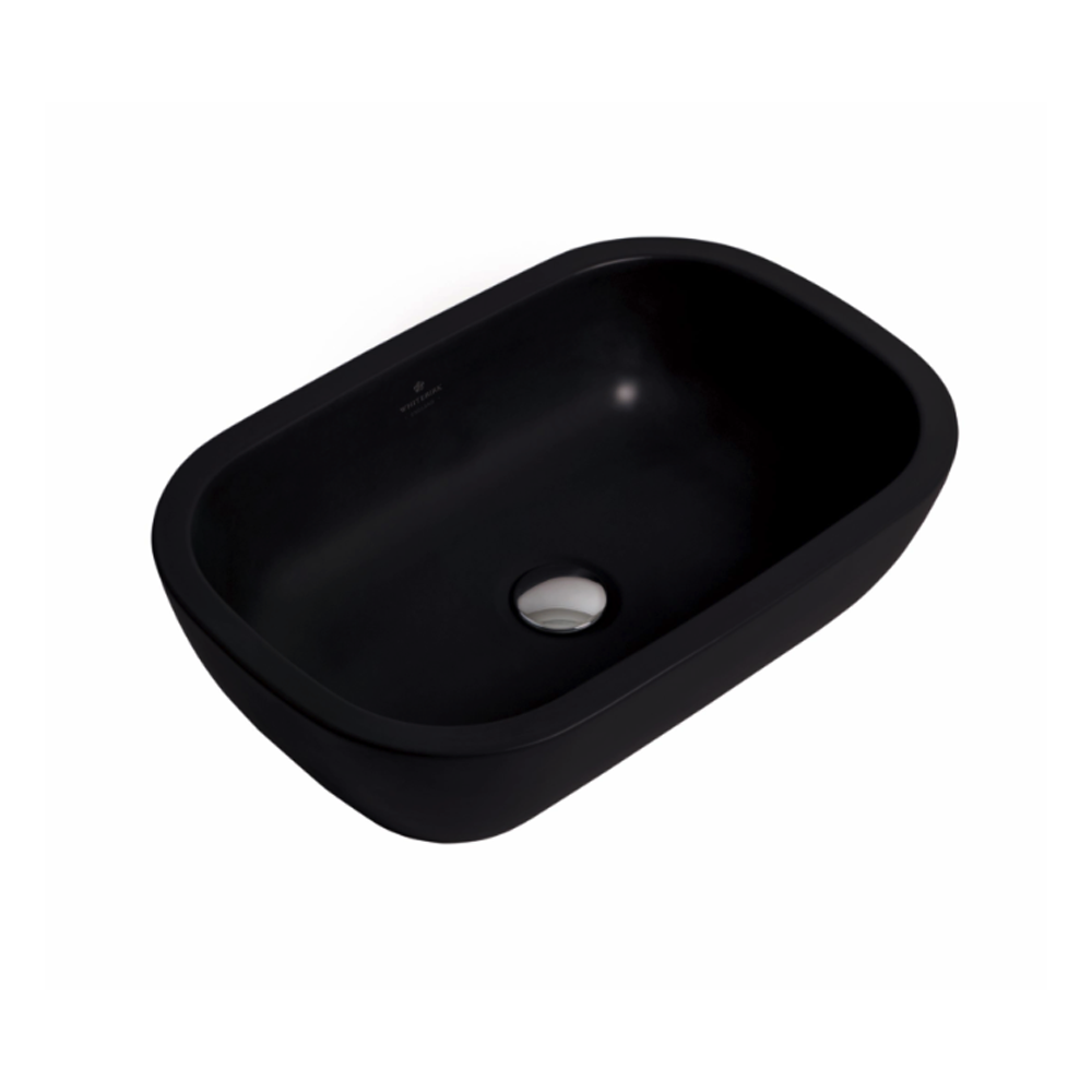 Whitebirk Sink Company Lune Bathroom Basin 530 x 350 x 135mm gloss black