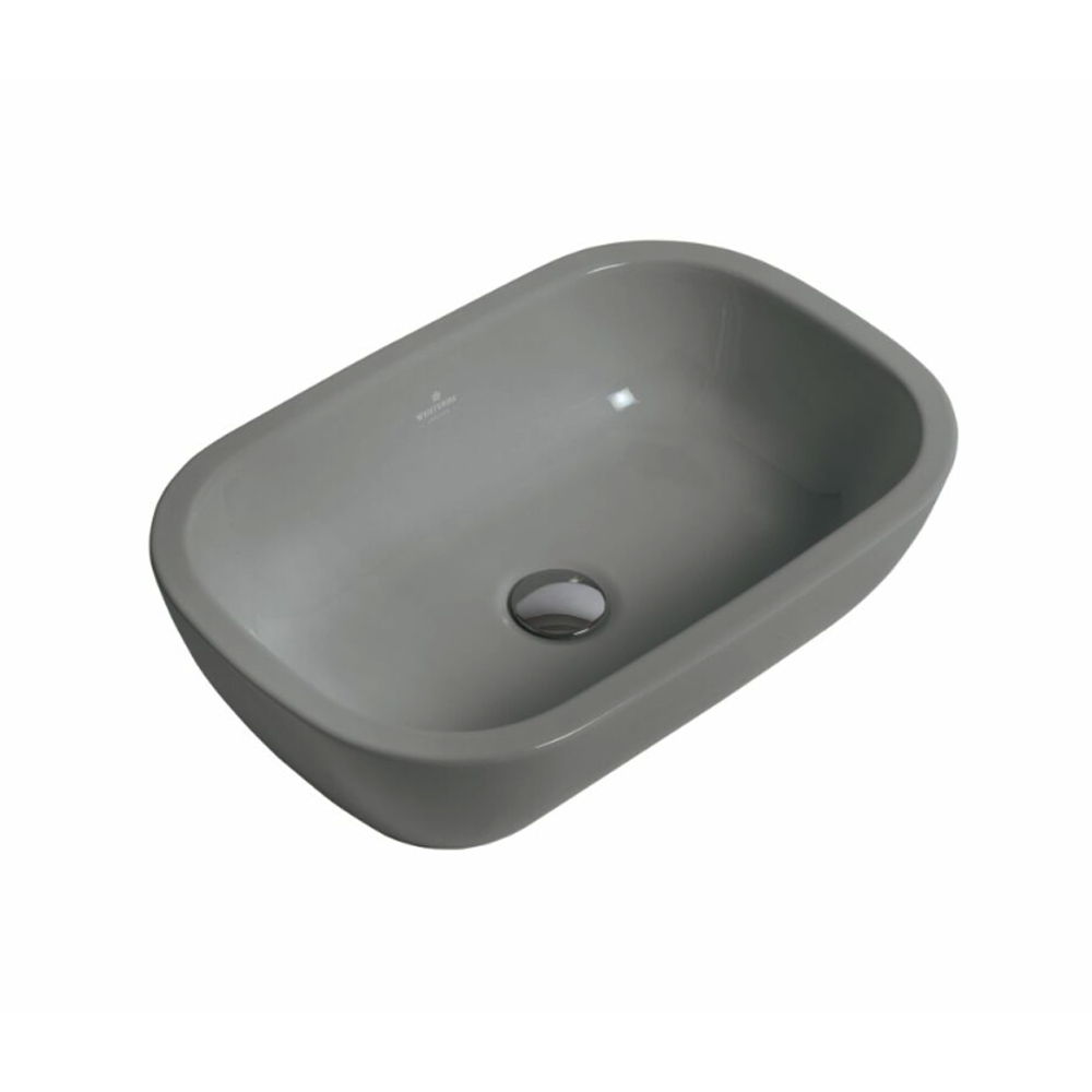 Whitebirk Sink Company Lune Bathroom Basin 530 x 350 x 135mm gloss grey