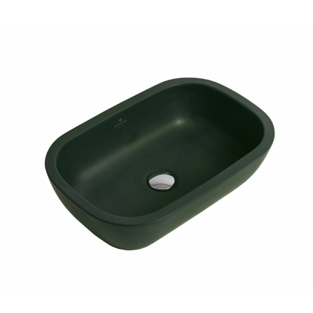 Whitebirk Sink Company Lune Bathroom Basin 530 x 350 x 135mm green