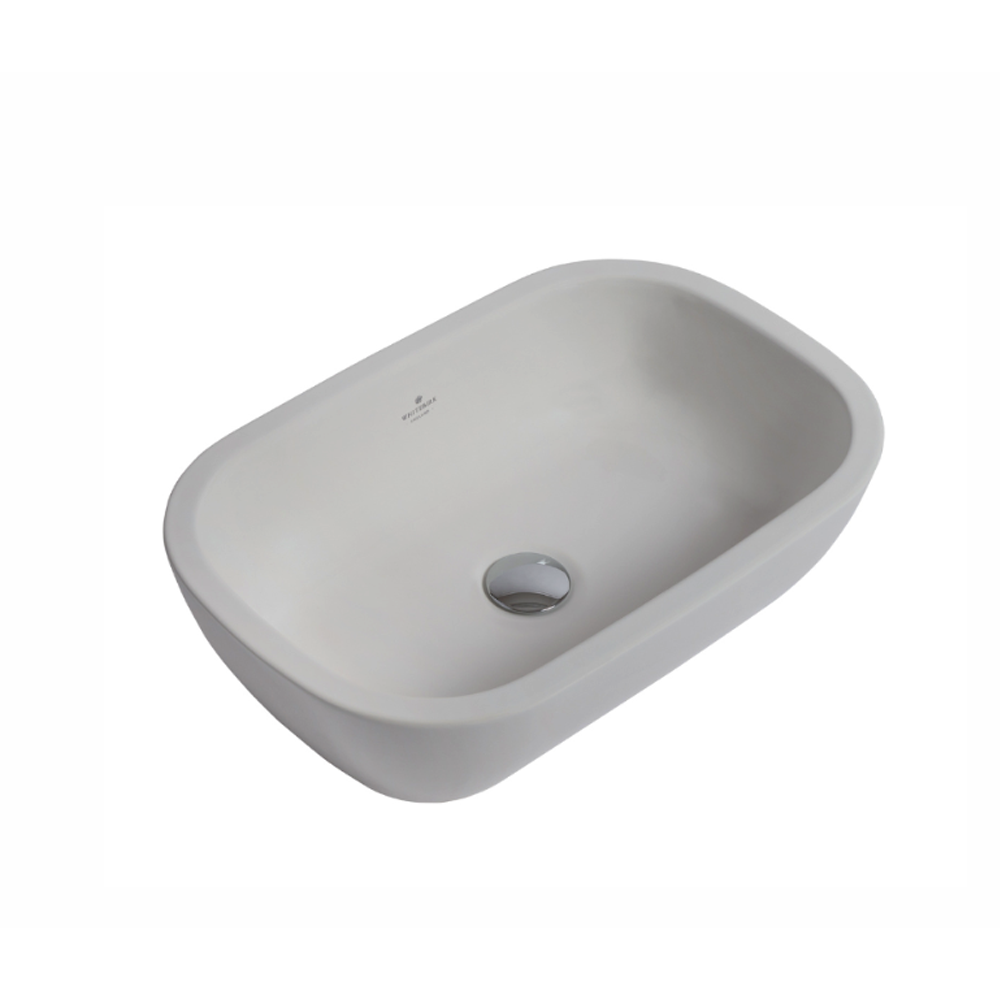 Whitebirk Sink Company Lune Bathroom Basin 530 x 350 x 135mm matt white
