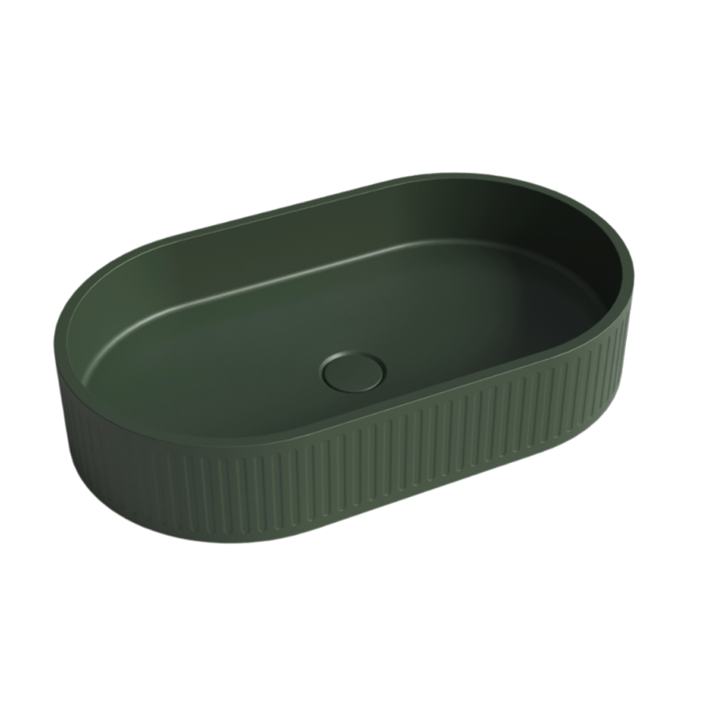Whitebirk Sink Company Marathi Sink 600 x 350 x 120mm. green grey