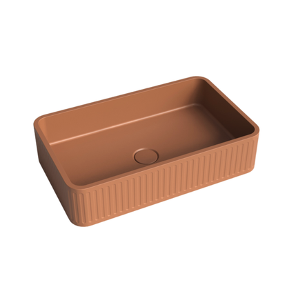 Whitebirk Sink Company Matala Bathroom Sink 520 x 320 x 120mm brown orange
