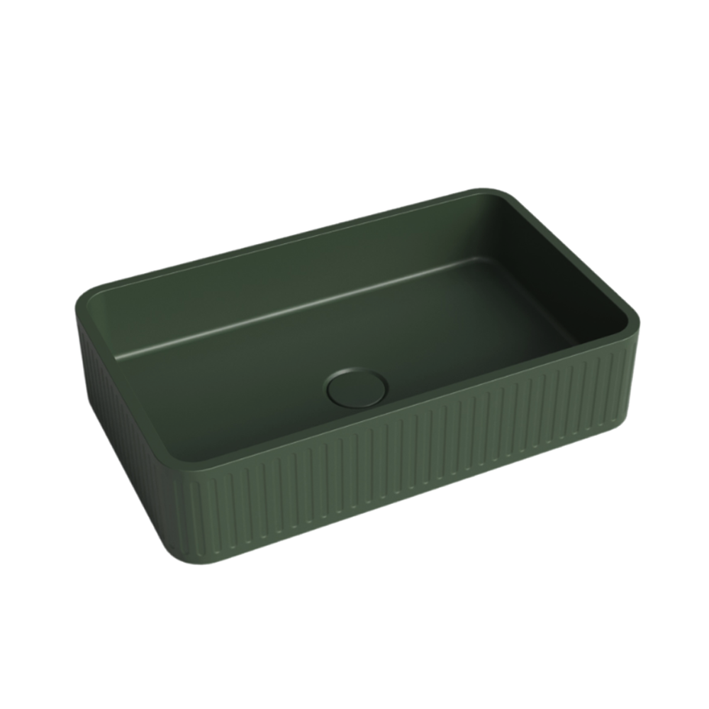 Whitebirk Sink Company Matala Bathroom Sink 520 x 320 x 120mm grey green