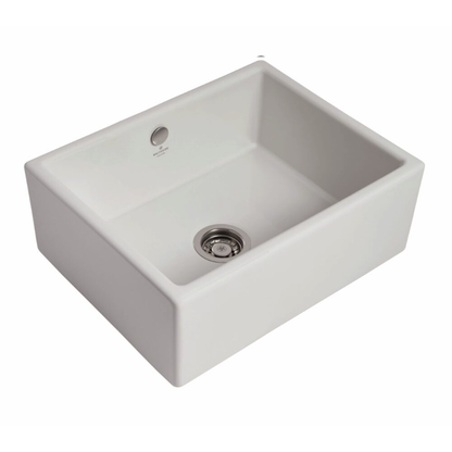 Whitebirk Sink Company Mellor Farmhouse Sink 595x465x230mm white matt
