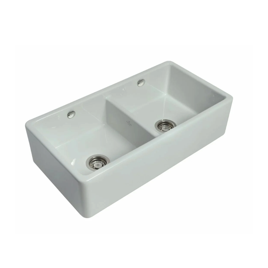 Whitebirk Sink Company Ribbleton double bowl sink 895 x 465 x 230mm
