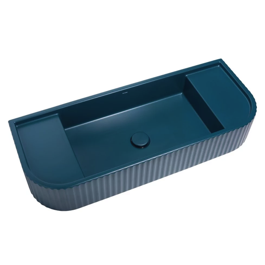 Whitebirk Sink Company Samaria Kréte Bathroom Basin Sink deep blue