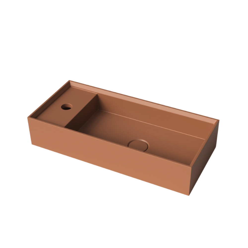 Whitebirk Sink Company Sisi Sink 550 x 250 x 110mm orange brown
