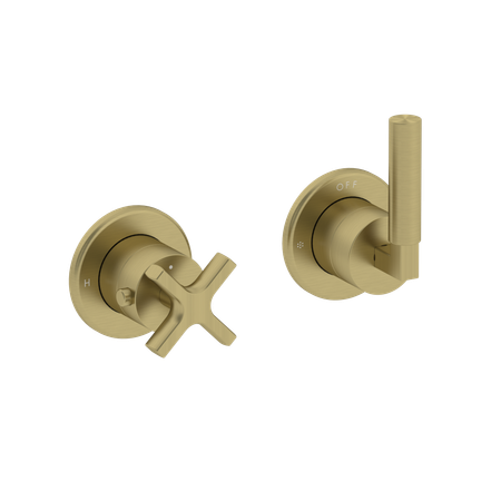 Coalbrook Zurich Maestro concealed thermostatic shower with 2 way diverter in brushed brass, ZU3053