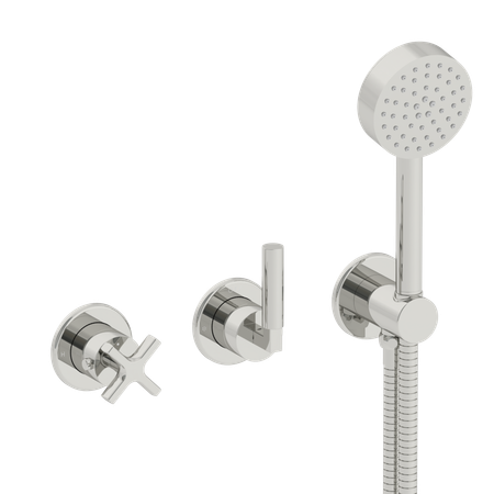 Coalbrook Zurich Maestro concealed thermostatic shower with 2 way diverter and handshower in chrome, ZU3054
