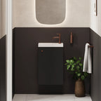 Crosswater Alo Cloakroom Unit with Basin in Matt Black