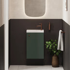 Crosswater Alo Cloakroom Unit with Basin in Sage Green