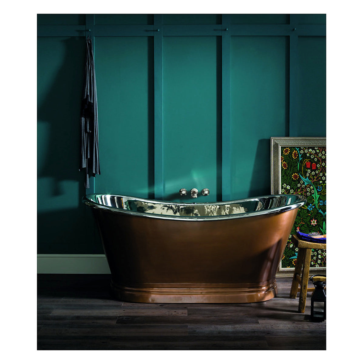 BC Designs Antique Copper/Nickel Boat Bath room set