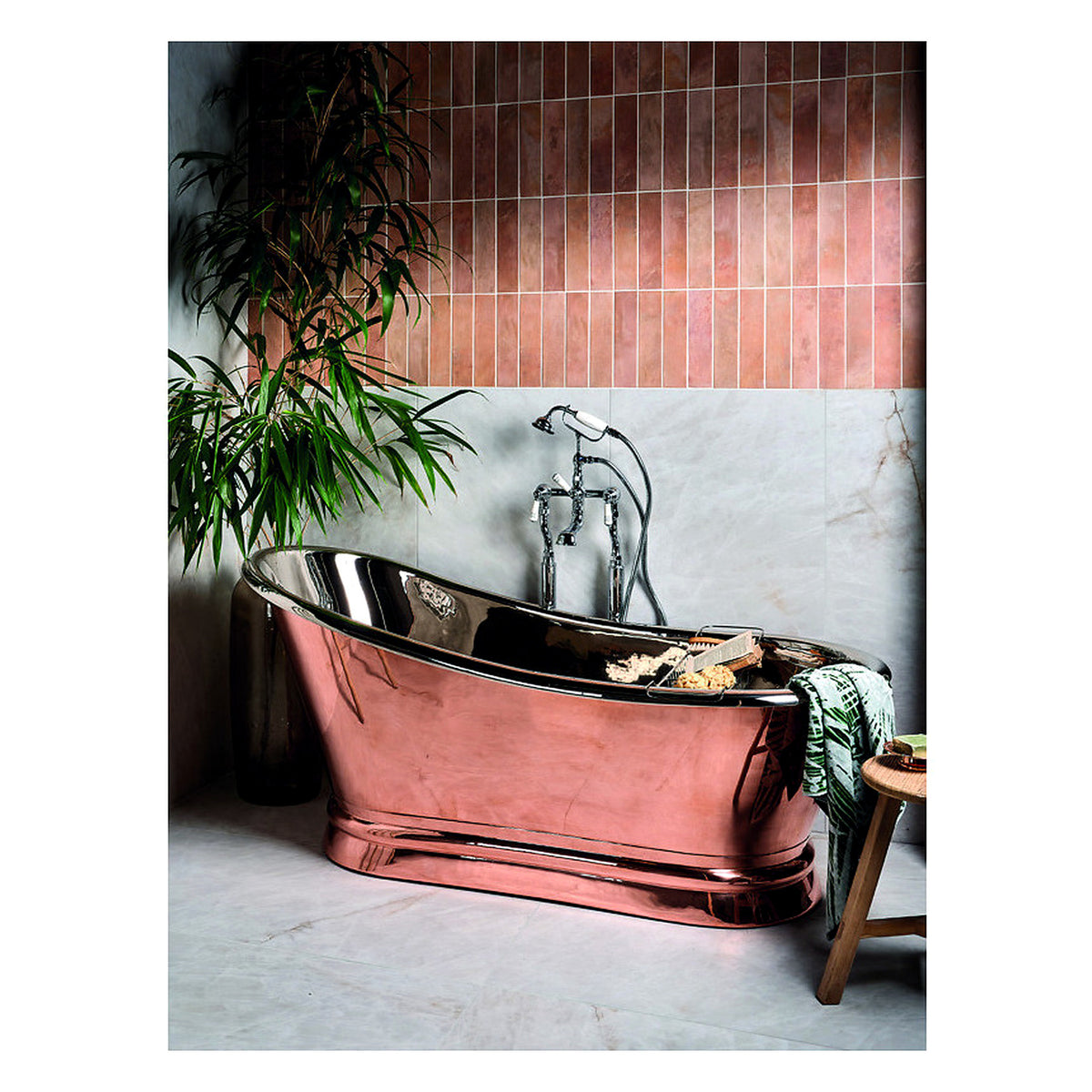 BC Designs Copper/Nickel Slipper Bath room set