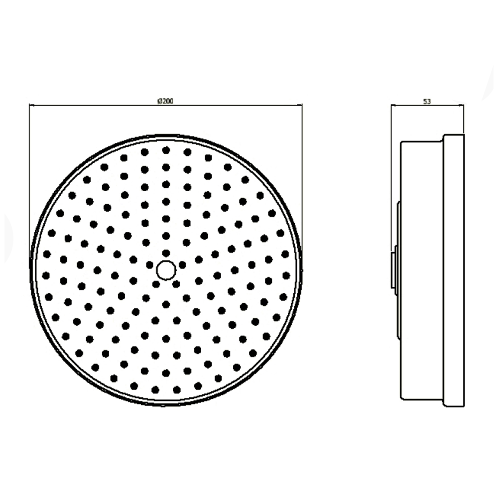 Crosswater MPRO Industrial 8 Inch Easy Clean Shower Head ( Various Colourways )