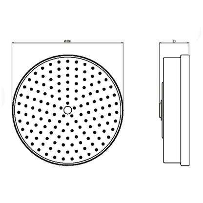 Crosswater MPRO Industrial 8 Inch Easy Clean Shower Head ( Various Colourways )