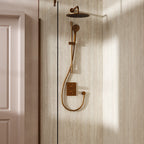 Crosswater Crossbox Shower Set 4 with Fixed Head and Riser Rail Handset