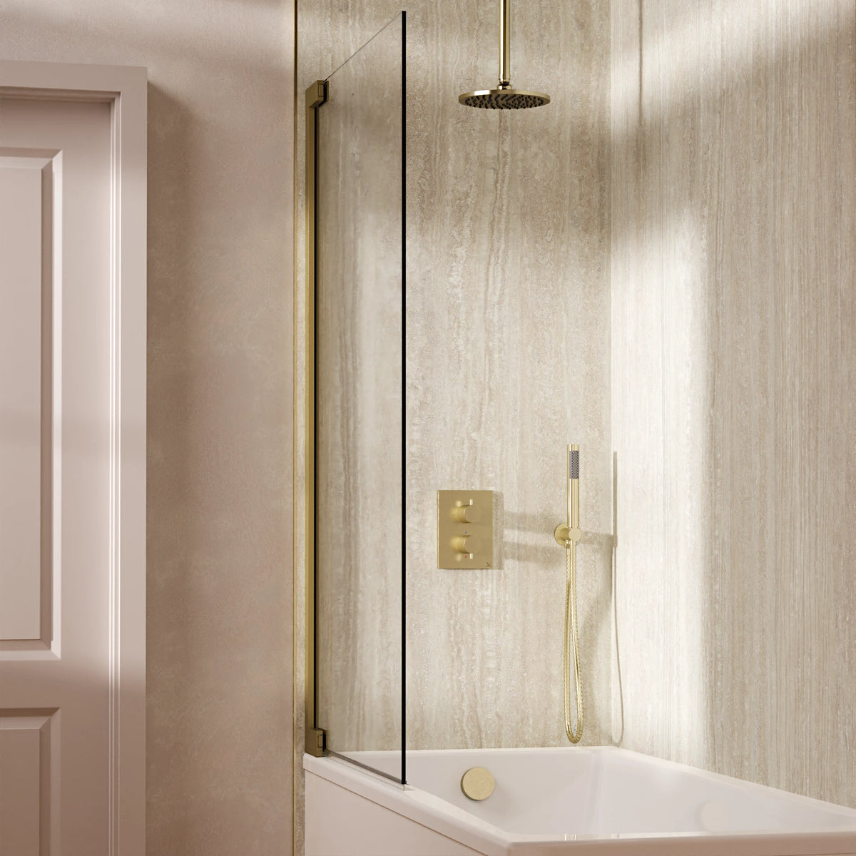 Crosswater Crossbox 3 Outlet Shower Set 9 with Pencil Handset and Bath Filler