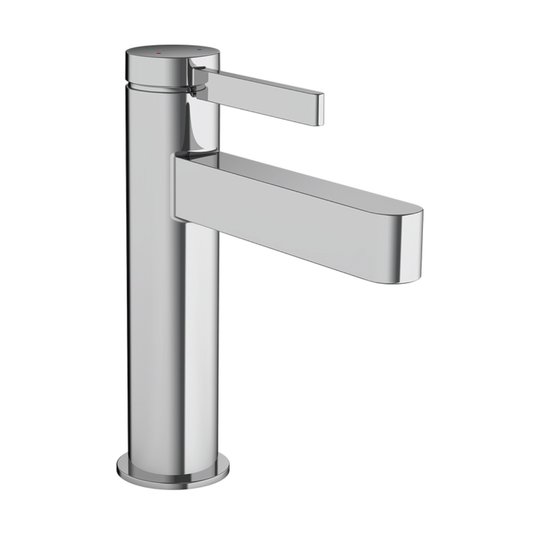 Hansgrohe Finoris Single lever basin mixer 100 with push-open waste set